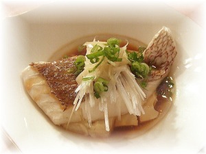 白身魚と豆腐の香味蒸し