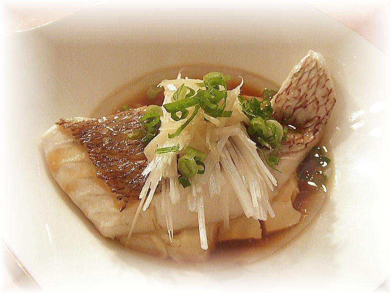 白身魚と豆腐の香味蒸し