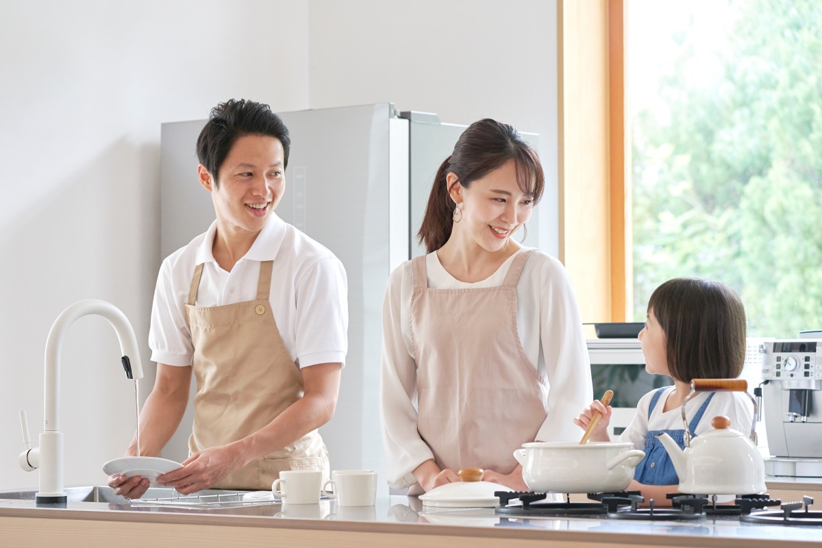 親子で料理